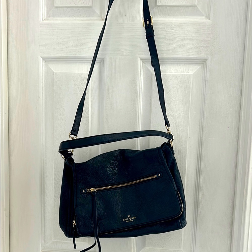 Kate Spade Black Leather Shoulder Bag